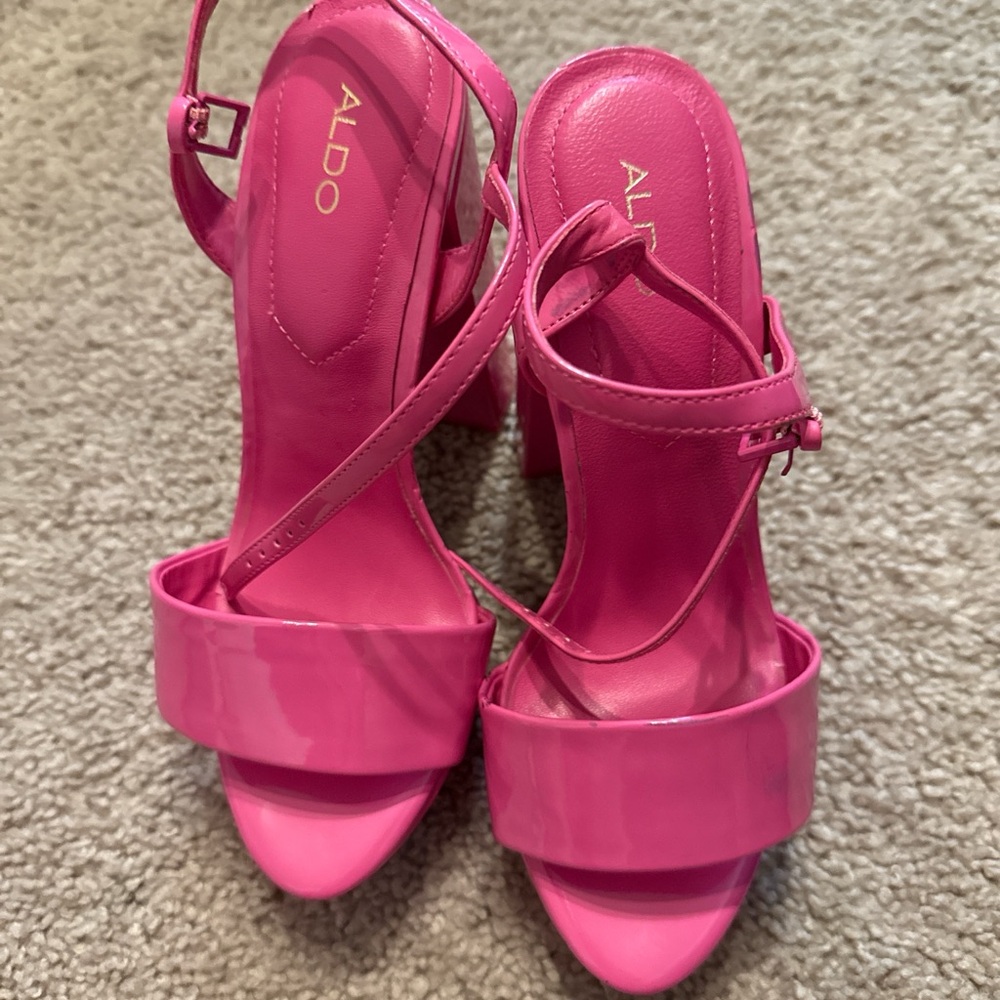 Pink aldo heels